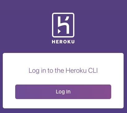 Heroku ログイン画面