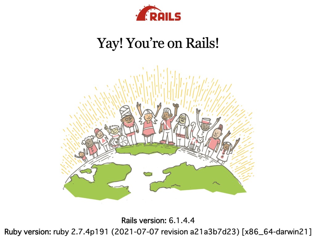 Rails 初期画面